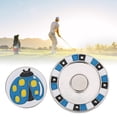 thumbnail image 5 of Marcador de pelota de golf compacto de doble capa de aleación de zinc, Clip magnético para sombrero, abrazadera, suministros de accesorios, azul/mariquita, 5 of 5