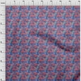 thumbnail image 4 of oneOone Polyester Spandex Medium Blue Fabric Abstracts Fabric For Sewing Printed Craft Fabric By The Yard 56 Inch Wide, 4 of 5