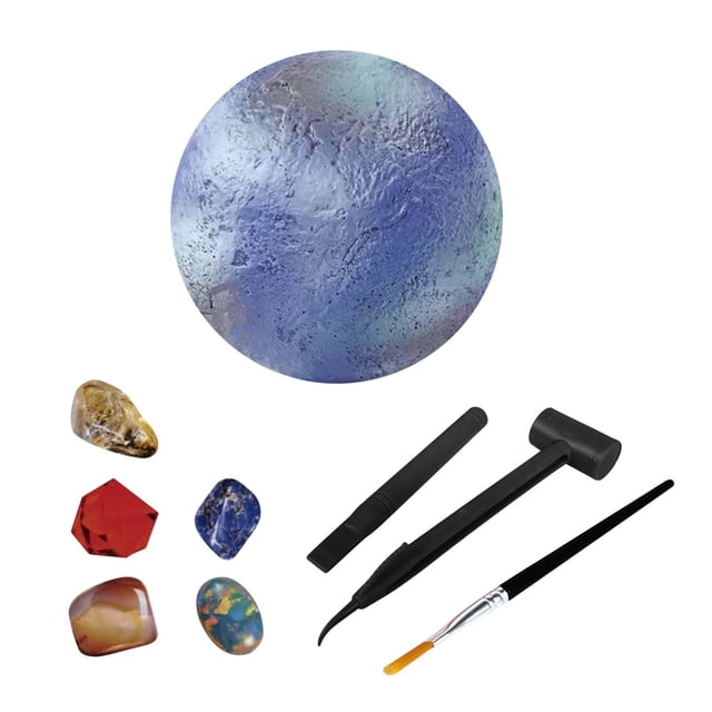 B Powder Gem Mining Excavation Toy For Children Eight Planets Solar System Archaeological Kit