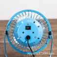 thumbnail image 2 of Nogis USB Table Fan Portable Small Desk Fan Fashion Wrought Iron for Bedside Home Office Dormitory Desktop, 180 ° Adjustable Angle, USB Cable Recharg, 2 of 7