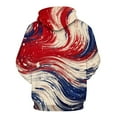 thumbnail image 2 of WHNBCW Funny Tie Dye Hoodie American Flag Style Graphic Sweatshirt, 2 of 7