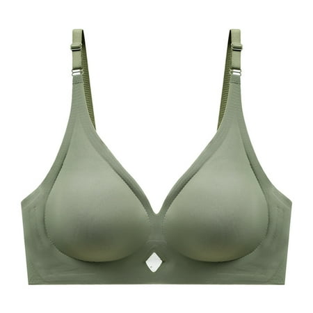Mrasaso Deals Of The Day! Built in Bra Tank Tops for Women Women Nylon Bra Women s Solid Color Hollow-Out Mesh Thin Style Ventilated Bra Wireless and No Steel Rim(1pc Bra) Green|S