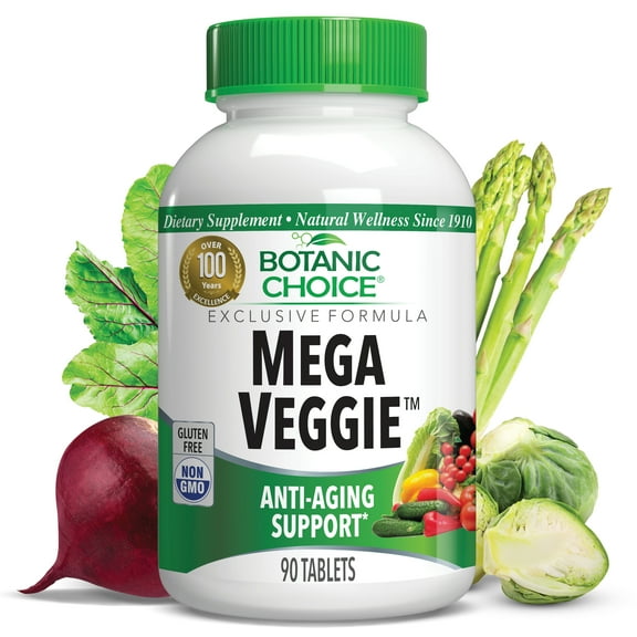 Botanic Choice Mega Veggie™ Multivitamin Herbal Supplement, 90 tablets