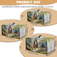 thumbnail image 7 of Renewold Toaster Oven Dust Cover Linen-Look Polyester Washable Convection Oven Air Fryer Small Appliance Protection Case Kitchen Accessories, 20.5 x 16.5 x 10 Inches, Brown Horse Flower Forest, 7 of 7