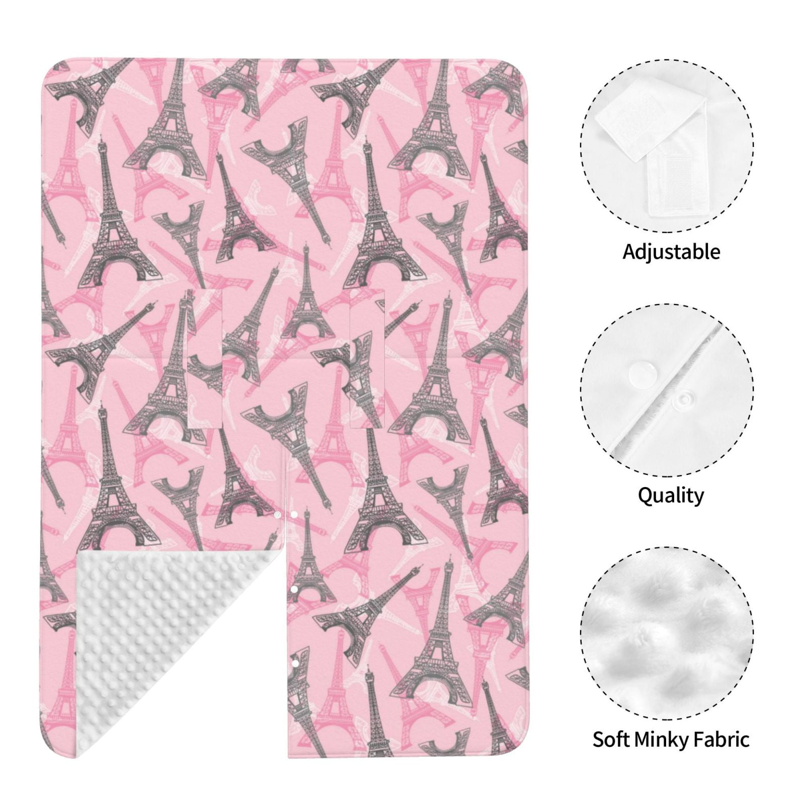 Car Seat Cover Baby - Eiffel Towers pink Breathable Infant Car Seat Cover for Baby Carseat, Lightweight Comfort Baby Essentials Must Haves Newborn Stuff for Girl Boy