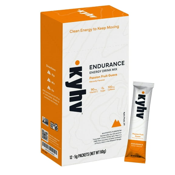 Kyhv Nutrition Endurance Energy Drink Mix (Passion Fruit Guava - 12 Sticks)