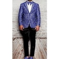 thumbnail image 2 of Men Insomnia Manzini Blazer Stage Performer Singer Prom MZN137 Royal Blue Lace, 2 of 2