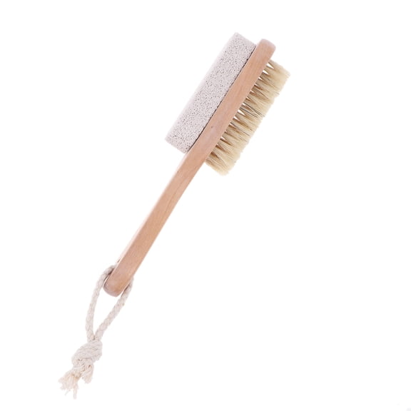 Amosfun Double Sided Pumice Stone Foot Brush with Bristles for Pedicure and Dead Skin Removal 1pc