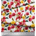thumbnail image 3 of Soimoi Cotton Poplin Fabric Flower & Leaves Watercolor Print Fabric by the Yard 56 Inch Wide, 3 of 3