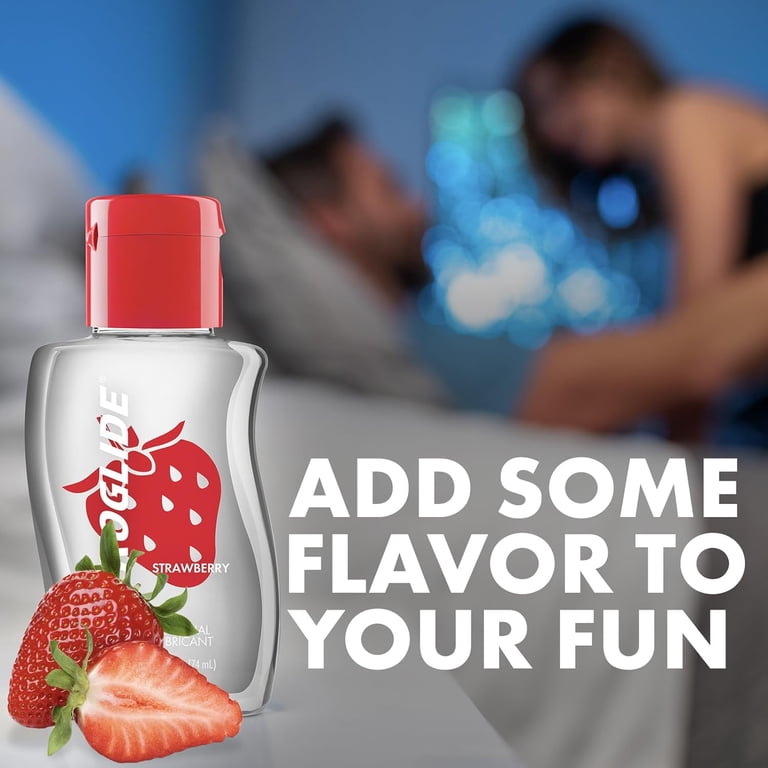 5 pack) Astroglide Strawberry Flavored Water Based Lube, for Men, for  Women, Condom Compatible, 2.5oz