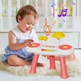thumbnail image 5 of Fiudx Ofertas Y Liquidación Batería De Jazz Para Niños, Tambores Para Bebés, Rompecabezas Para Bebés, Educación Temprana, Instrumentos Musicales, Tambores Musicales De Juguete, 5 of 5