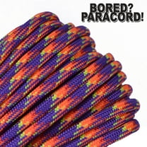 Bored Paracord Brand 550 lb Type III Paracord - Carnival 100 Feet