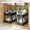 Black, variant on Storage Bud Under Sink Organizer and storage, 2-Pack Bathroom Cabinet Organizer, Under Sink Storage for Kitchen Bathroom Cabinet, Under Cabinet Organizer, White