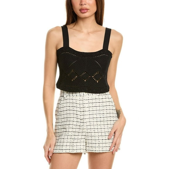 Maje womens  Tank, T2, Black