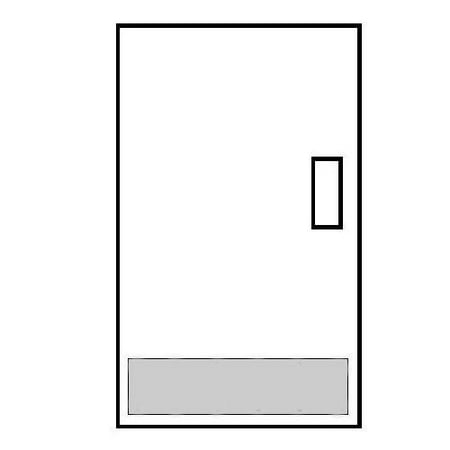 Don-Jo J102834MAG Kick Plate Door Plate ;Brass Tone Aluminum