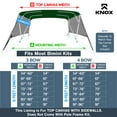 thumbnail image 2 of Knox T42H-Z4 67-72 in. Universal 4 Bow Bimini Top with Storage Boot for Boats, Hunter Green, 2 of 7