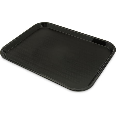 Carlisle CT141803 Black Cafe Standard Tray - Dozen