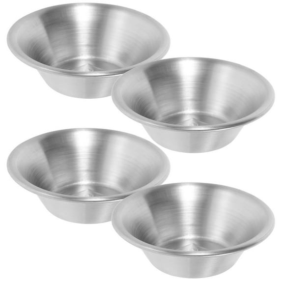 TABLZONE 4pcs Mini Tart Pans Egg Tart Molds Silver Baking Tool for DIY Projects