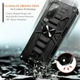 thumbnail image 3 of Nagebee Case for Samsung Galaxy S21 Ultra 5G with Screen Protector (Soft Full Coverage), Full-Body Protective Shockproof [Military-Grade], Built in Kickstand, Heavy-Duty Durable Case (Black), 3 of 4
