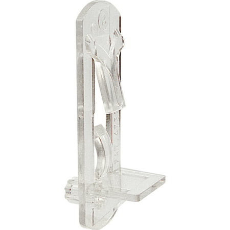 1/4 in., Plastic, Clear Locking Shelf Pegs (6-pack)