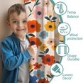 thumbnail image 3 of Blackout Kids Curtains,Pioneer Flower Floral Print Pattern Childrens Insulated Curtains Set Of 2,Bedroom Essentials,Toddler Room Decor 42"x54", 3 of 5