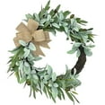 thumbnail image 2 of BKER Summer Berry Wreath Festival Rattan Door Hanging Leaf Rattan Decorative Pendant, 2 of 5