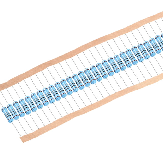 100pcs Resistores de película metálica 1惟 2W 1% Tolerancias 5 bandas de color