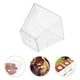 thumbnail image 3 of EeaseMX 100 vasos de postre transparentes de 60 ml, de plástico duro PS, trapezoidales y cuadrados, de grado alimenticio, desechables, para gelatina, yogur, mousses y postres, color blanco., 3 of 8