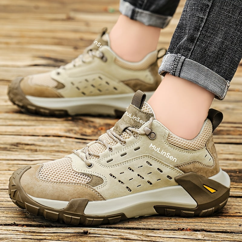 New Mesh Outdoor Hiking Shoes, Wear-Resistant Trekking Casual Shoes, Sports Anti-Slip Breathable Footwear