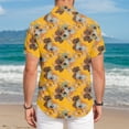 thumbnail image 4 of UAYOTSE Mens Button Down Short Sleeve Shirts Summer Beach Vacation Untucked Casual Tops Shirt,Sizes M, 4 of 7