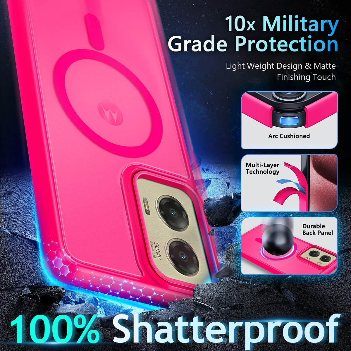 NGB Supremacy Moto G Stylus 5G 2024 Case Pink photo 3
