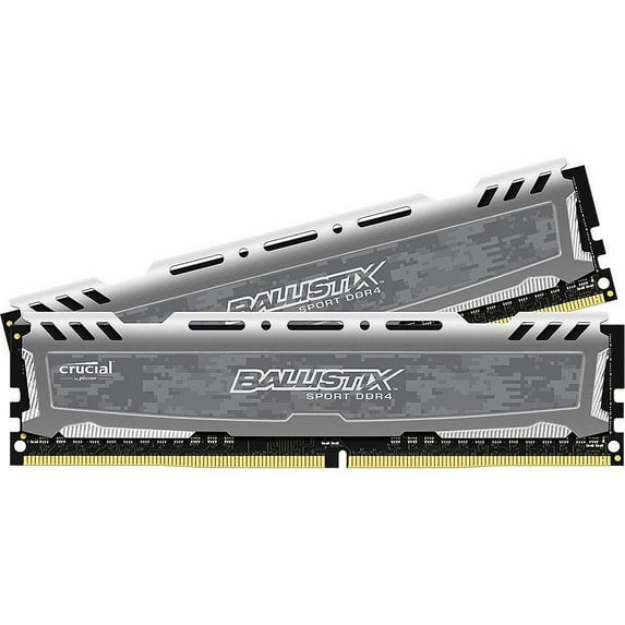 16GB Crucial Ballistix Sport LT Series PC4-24000 3000MHz DDR4 CL16 Memory Kit (2x8GB) - Grey