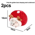 thumbnail image 2 of Cama cueva cálida para animales pequeños, jaula acogedora, camas para casa escondite para ratas y conejillos de indias, 2 of 5