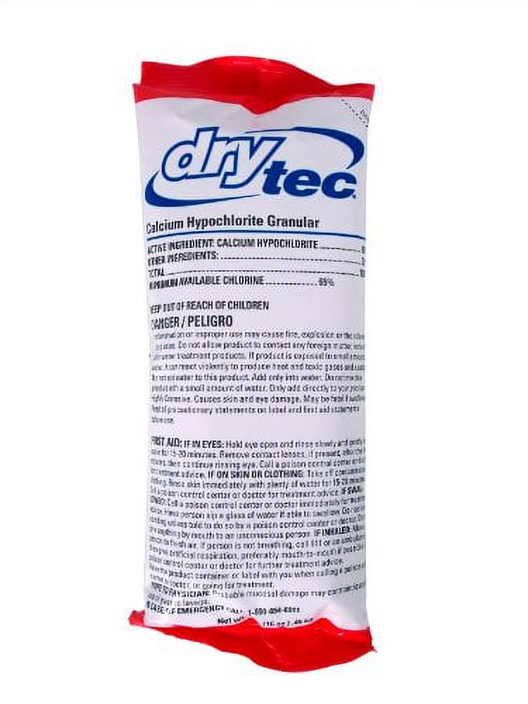 DryTec Calcium Hypochlorite Chlorinating Shock Treatment for Swimming Pools, 1-Pound (Pack of 24) - image 2 of 2