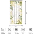 thumbnail image 6 of Gold Green Tropical Floral Shower Curtain Small Stall 36Wx72H Inch Green Plant Leaves Flower Spring Shower Curtain Set Waterproof Polyester Fabric with 12Hooks, 6 of 6