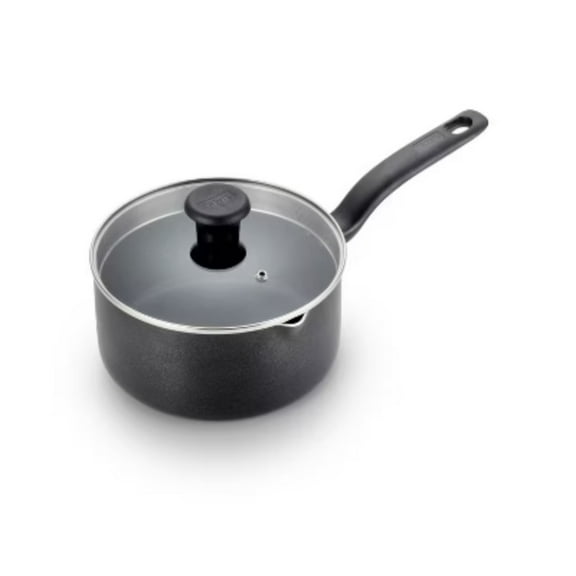 3qt Saucepan with Lid, Nonstick Cookware Black
