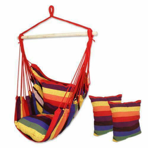 New Chair Hanging Rope Swing Hammock Outdoor Porch Patio Yard Seat Mul Colors 