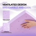 thumbnail image 4 of EDX 3 Inch Cool Gel Memory Foam Mattress Topper Twin XL Size Bed, Comfort Body Support & Pressure Relief, CertiPUR-US Certified, 4 of 8