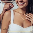 thumbnail image 4 of BEBERLINI Women Cross CZ Pendant Necklace Set 14K Gold Filled Rope Chain Jewelry 24", 4 of 7