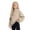 00#Beige283, variant on Shinyii Girls Neck Lined Sweatshirt Oversized Pullover Top, Sizes 3-16