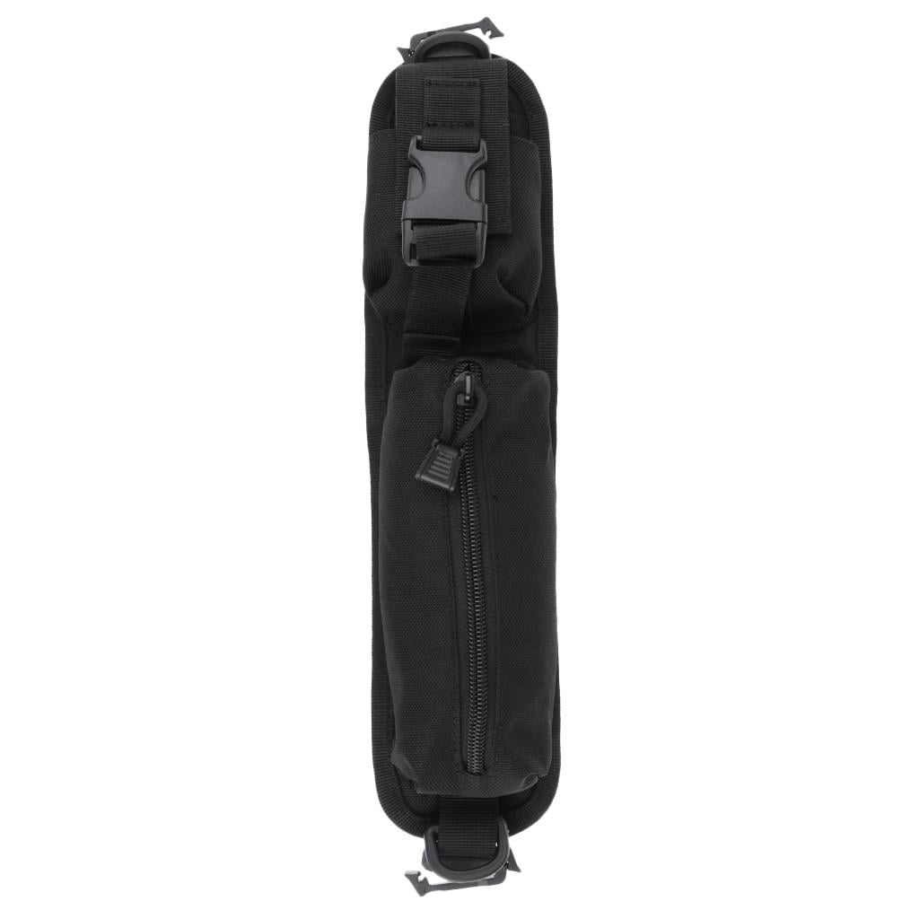 harayaa 2x Molle Camping Compact Pouch Waterproof Single Shoulder Strap Bag - Black
