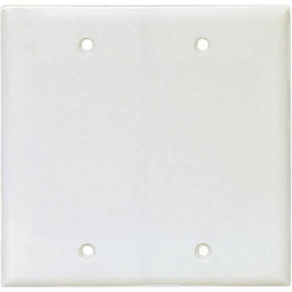 Eaton Cooper Wiring PJ23W Wallplate 2-Gang Polycarbonate White