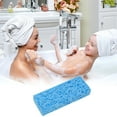 thumbnail image 2 of Unique Bargains 1 Pc Honeycombs Rectangular Bath Sponge Body Scrubber Sky Blue, 2 of 6