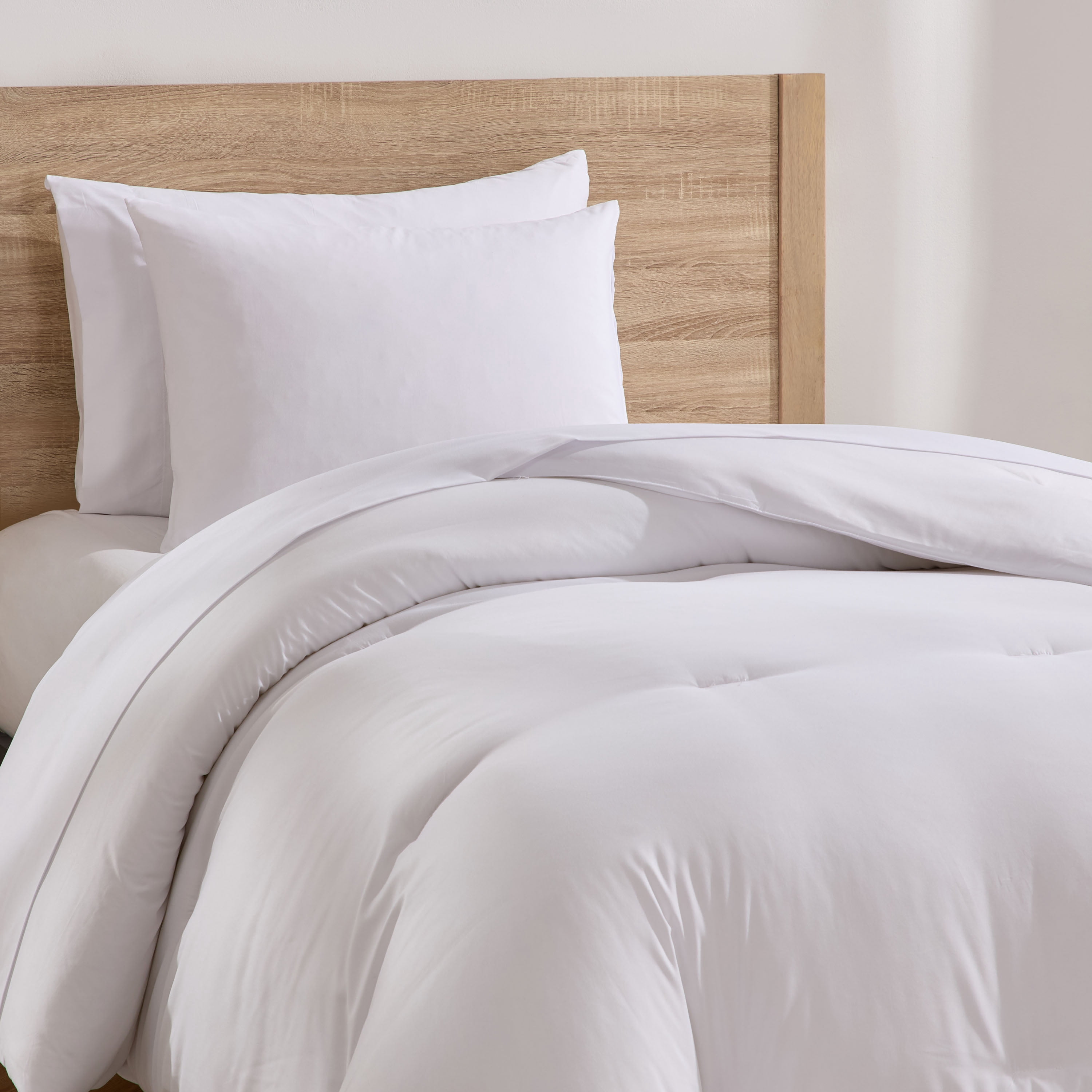 LammaLoe Twin XL Comforter Sets, 5 Piece Bed in a Bag, Ultra Soft Dorm Bedding Comforter Set with Sheets, All Season Bed Set, White