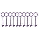 thumbnail image 3 of Soportes para objetivos de arcilla, ganchos para palomas, portátiles, prácticos y duraderos, gancho colgante para niños principiantes, 10 Uds. Cola Anzuelos para palomas de arcilla, 3 of 8