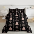 thumbnail image 2 of Feelyou Halloween Ghost Kid Queen Comforter Set, Boho Western Aztec Bedding Set, 3pcs, 2 of 8