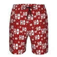 thumbnail image 3 of Wukai Ho-Ho-Ho Print Beach Trunks with Compression Liner Swimsuit Quick Dry Beach Sports Shorts with Pocket-3X-Large, 3 of 6