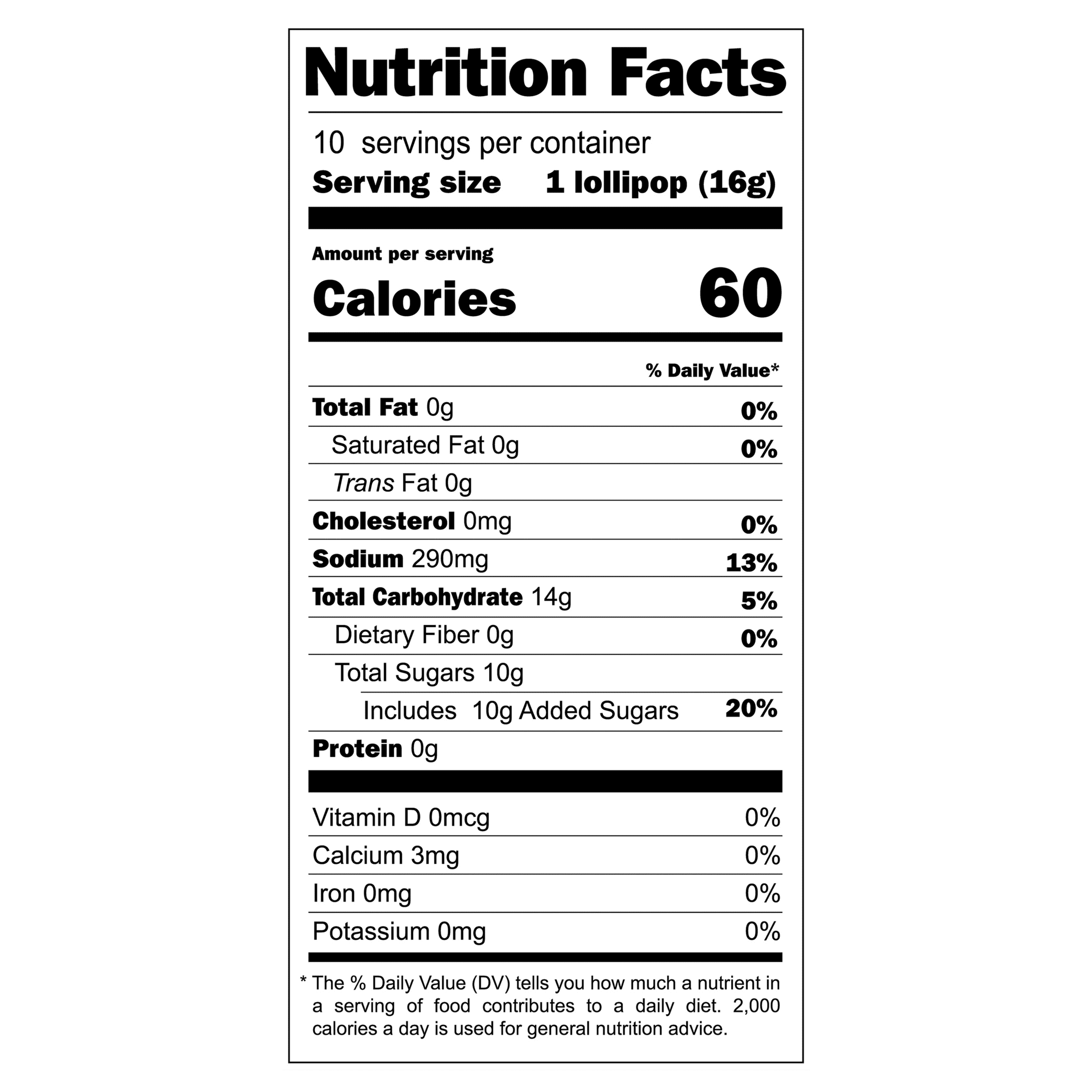 Vero  Mango 10 ct Bag, 0.56 oz Mango Flavored  Lollipop