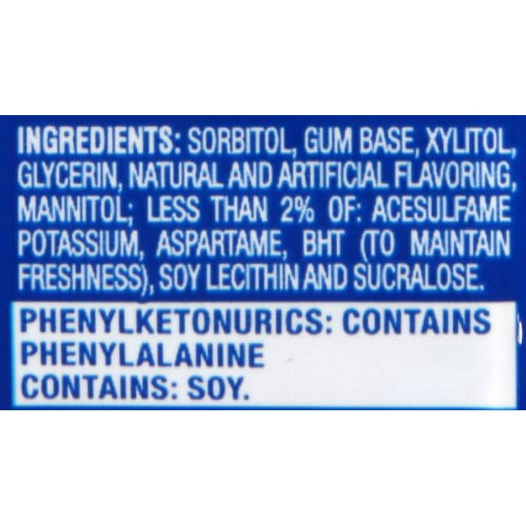 Trident Sugar-Free Original Flavor Gum, 18 Pieces, 3 Count