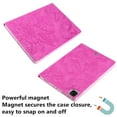 thumbnail image 6 of iPad Air 4th Gen Case 10.9", iPad Pro 11 Case 2020/2018, Allytech PU Leather Slim Shell Folio Flip Butterfly Flower Embossed Shockproo Auto Sleep Wake Stand Case Cover for Apple iPad Air 4, Rose, 6 of 6